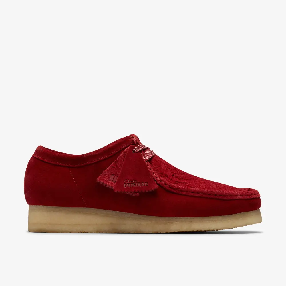Mens Dark Red Suede Wallabees online