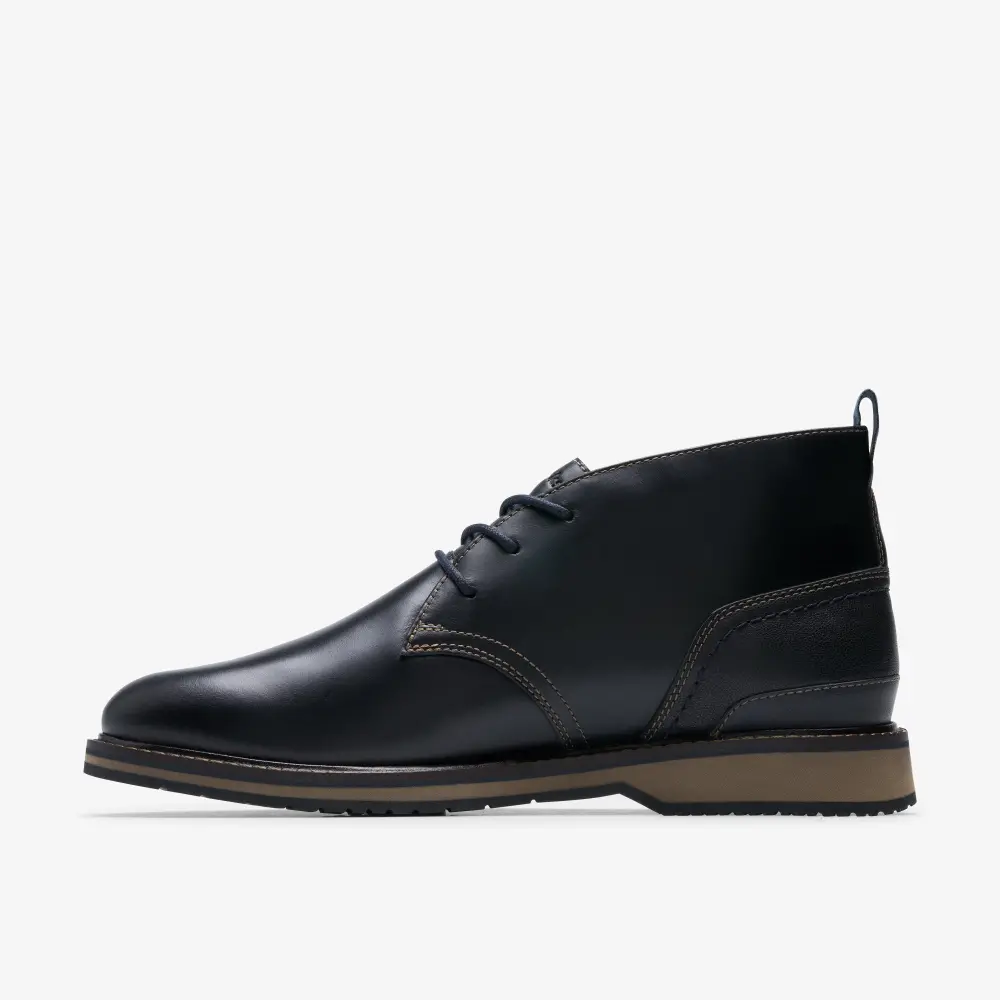 Mens Monahan Chukka Black Smooth Boots online