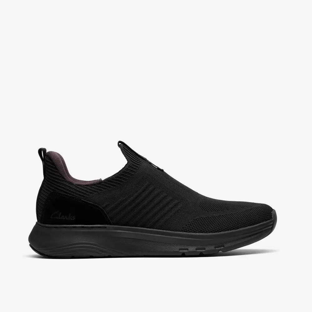 Mens Motion Trek IN Black Knit Sneakers online