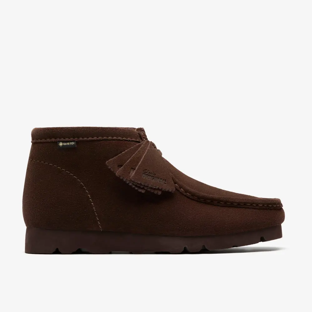 Mens Wallabee Boot Gore-Tex Dark Brown Suede online