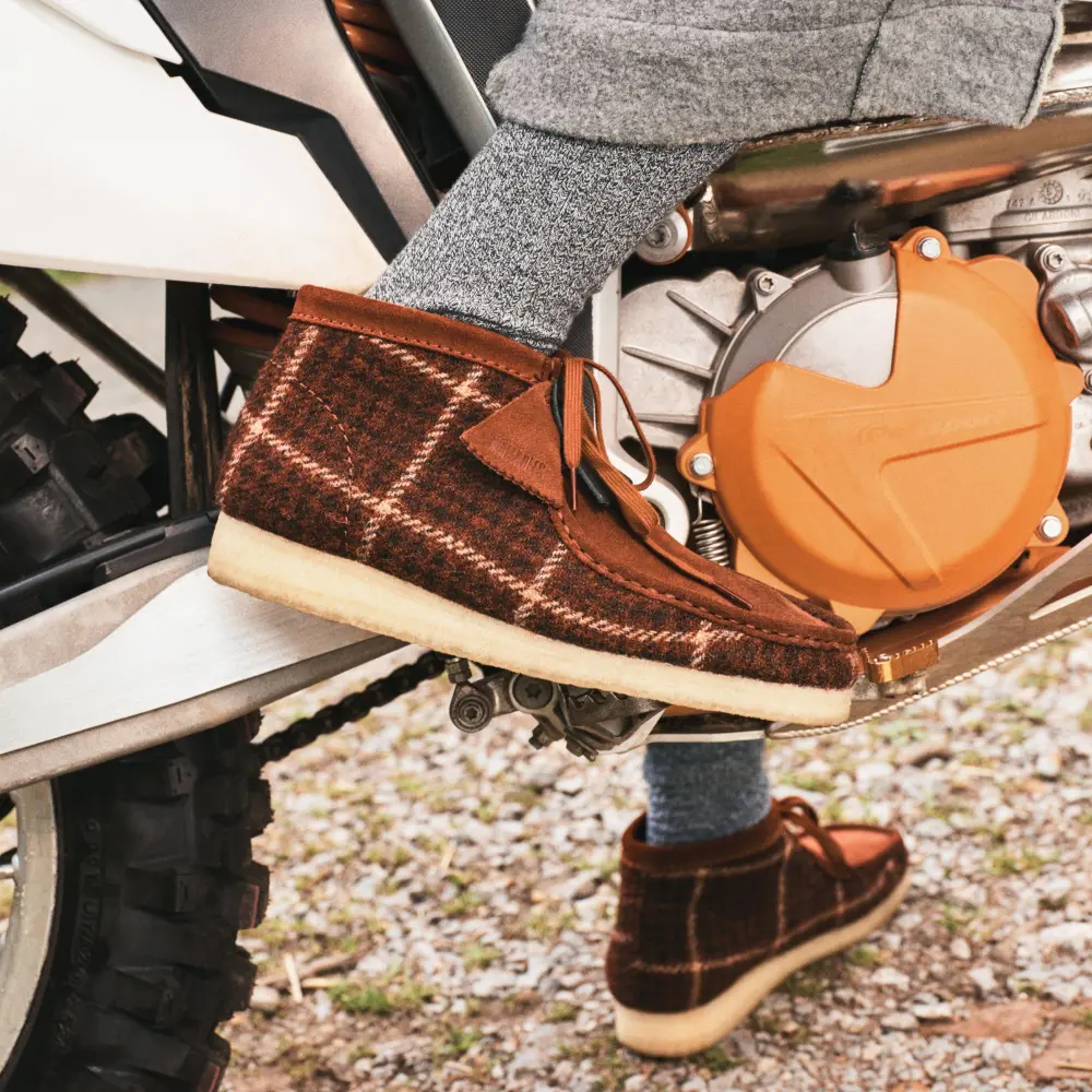 Mens Wallabee Boot Rust Tweed online