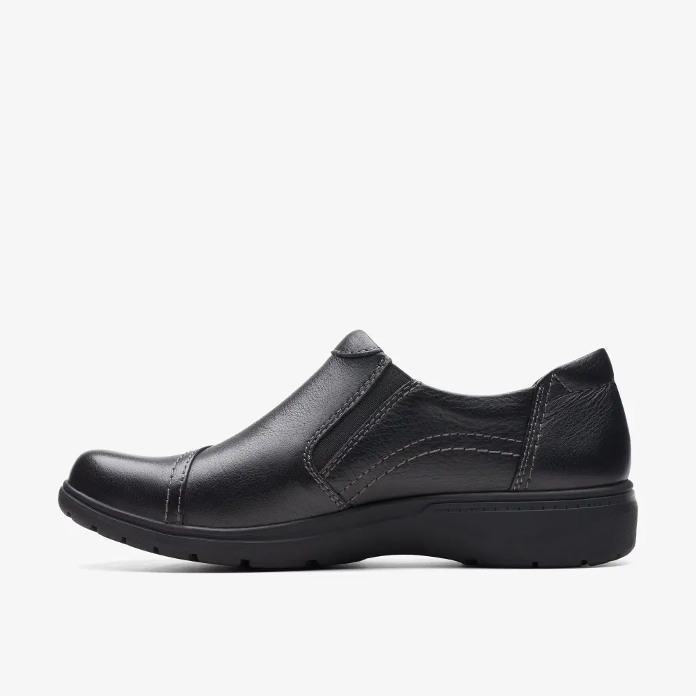 Women’s Carleigh Ray Black Leather Slip Ons online