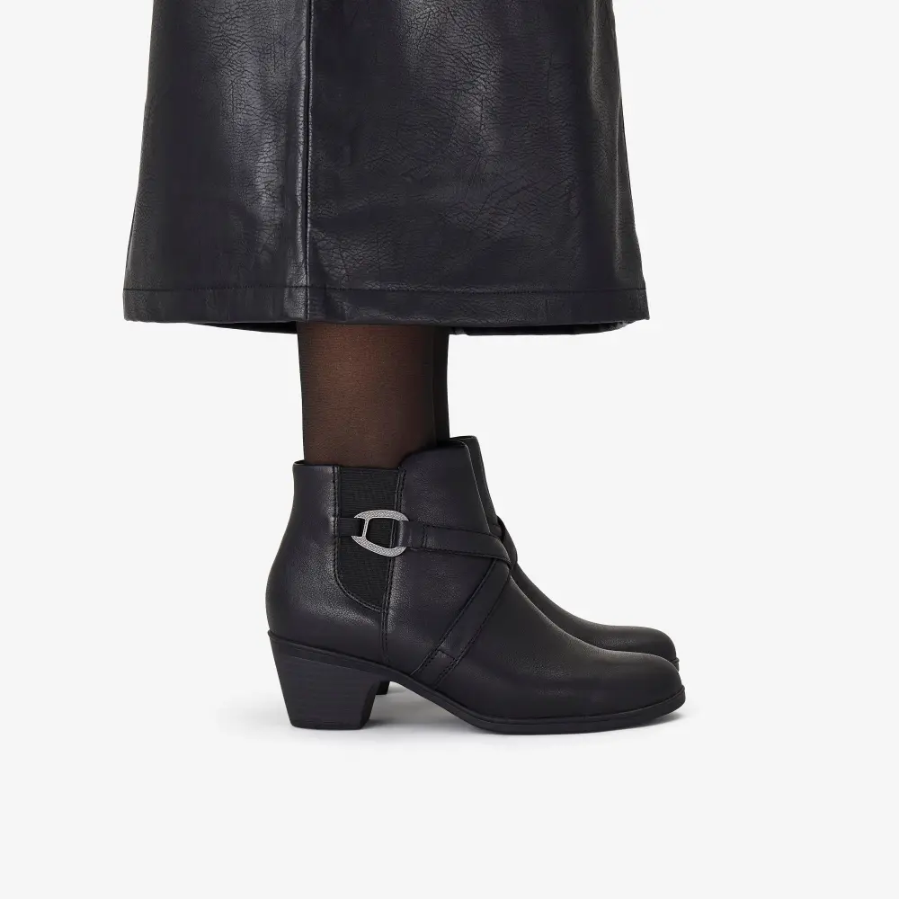 Womens Emily2 Henley Black Leather Ankle Boots online