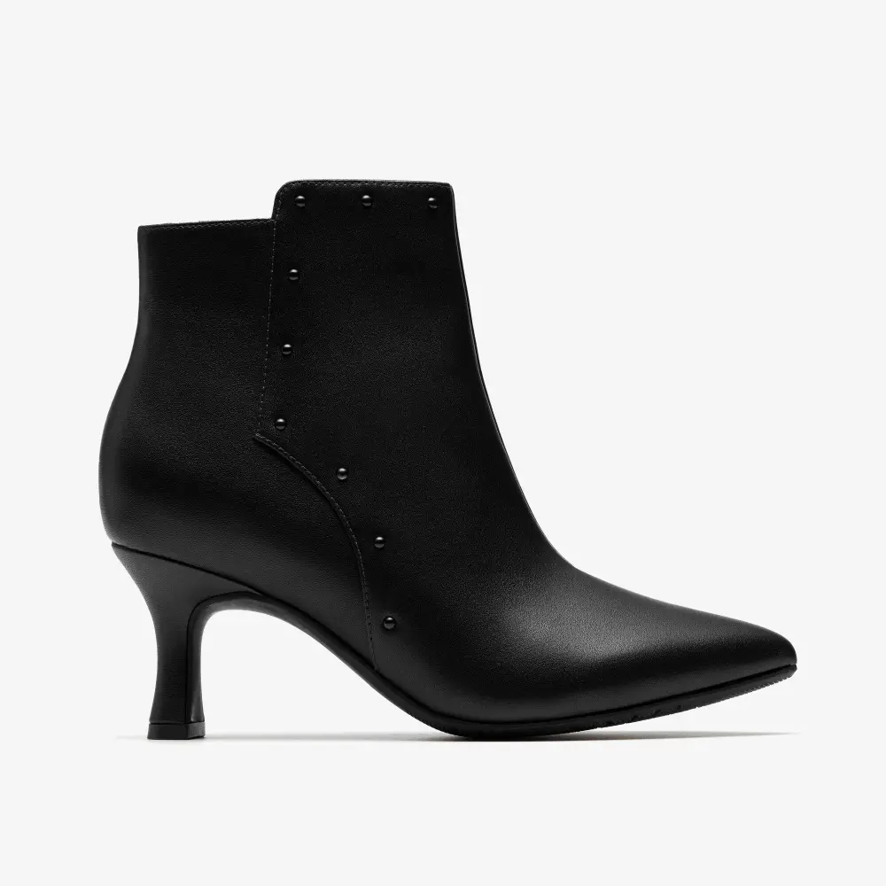 Womens Kataleyna Madi Black Leather Ankle Boots online