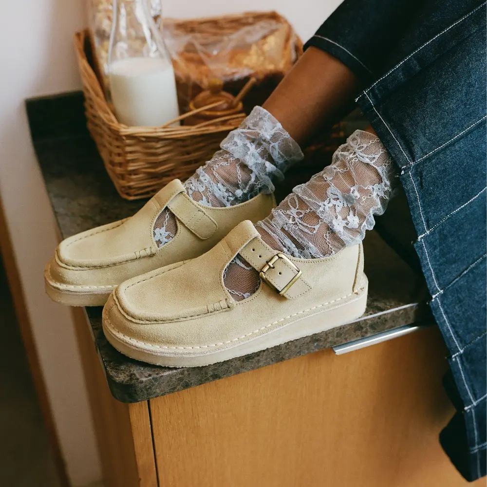 Womens Nomad T Bar. Maple Suede Shoes online