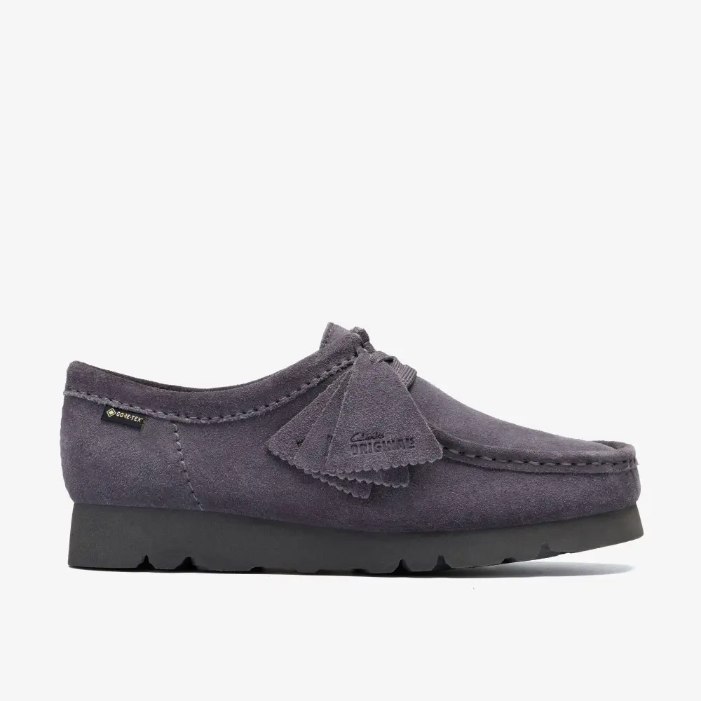 Womens Purple Grey Suede Wallabee Gore-Tex Clarks online