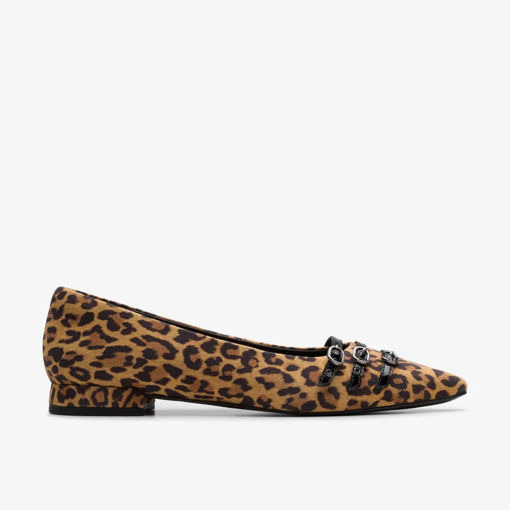 Women’s Sensa15 Strap Leopard Suede Ballet Flats online