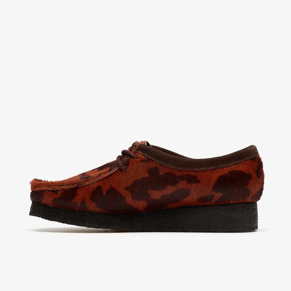 Womens Wallabee. Brown Cow Print Wallabees online